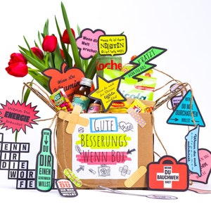 Gute Besserungs Paket selber machen - Wenn Box Bastelset DIY