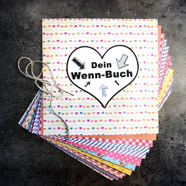 Wenn buch bastelvorlage download Etsy Schweiz