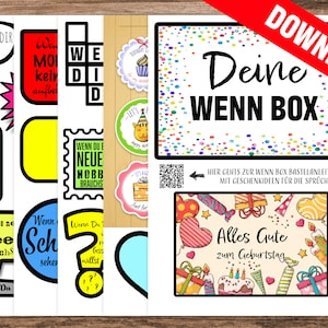 Make your own birthday box - DIY download file