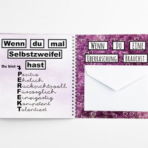 Wenn Buch Geschenkidee für die beste Freundin als handgemachtes Geschenk oder als Set zum selber machen Bild 7