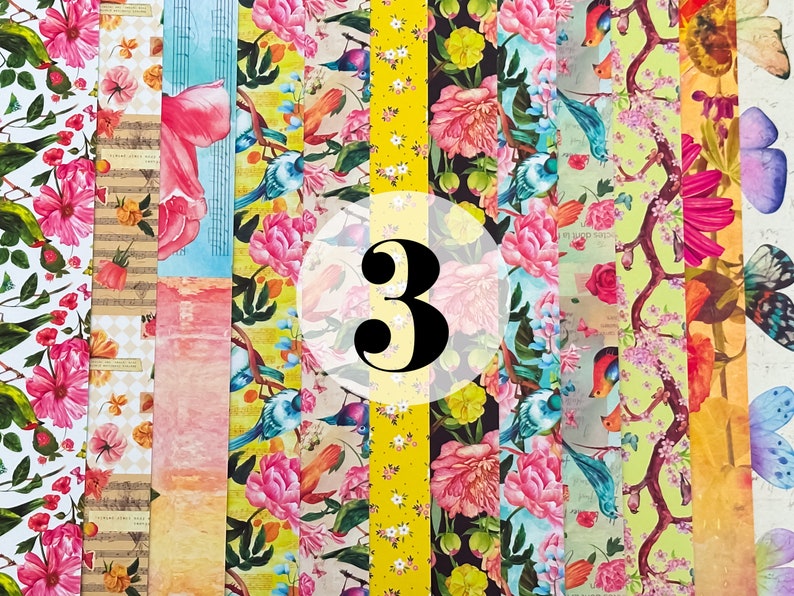Wenn Buch basteln buntes Papier mit Blumen muster
