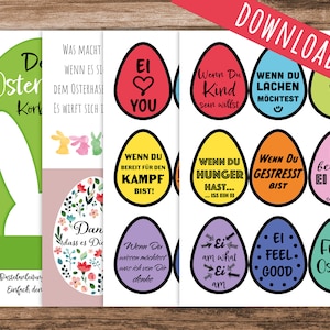 Make an Easter basket - Easter basket craft set DOWLOAD file
