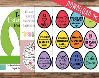 Make an Easter basket - Easter basket craft set DOWLOAD file