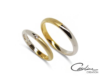 Eheringe |  Duo | Gold | Brillant