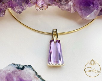 Collection Lavender | Anhänger Trapez Gold