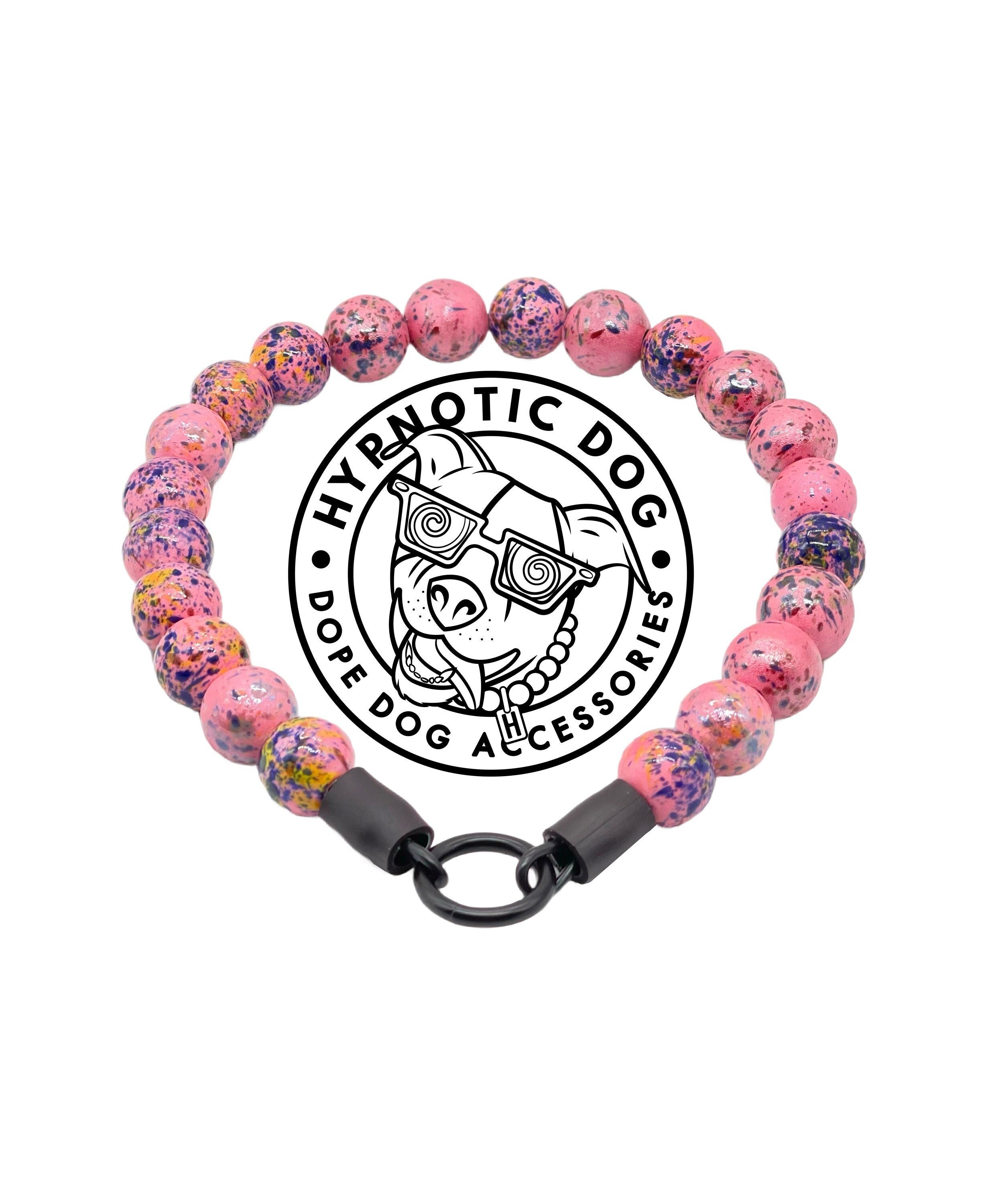 large bead dog collar