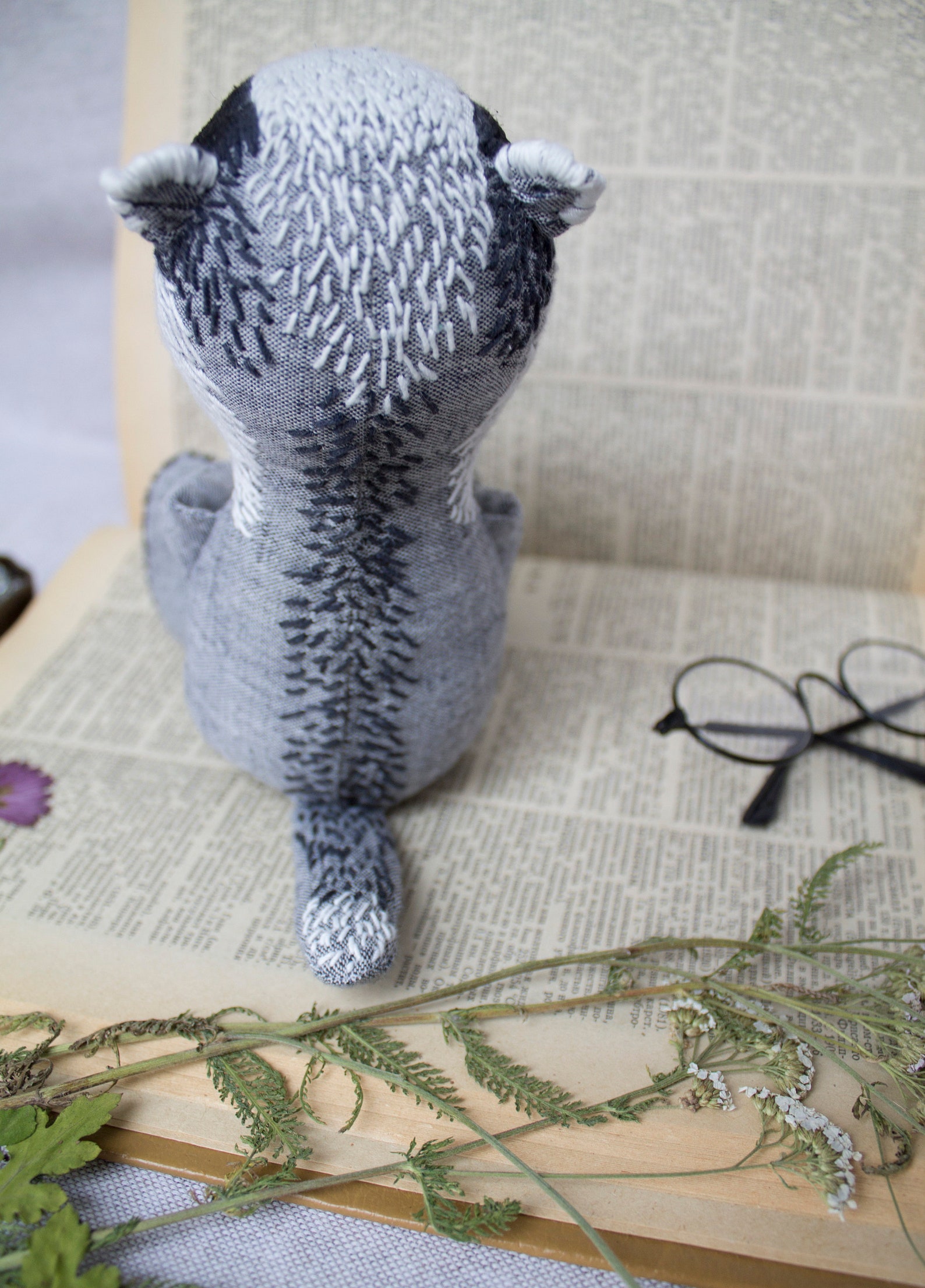 cuddly toy badger