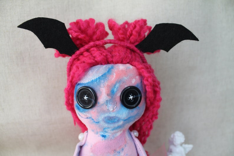 Pastel goth girl doll cute creepy rag doll halloween decor Etsy