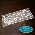 Table runner "Butterflies", PDF crochet pattern, spring collection, spring table decoration, filet crochet, pattern German & English