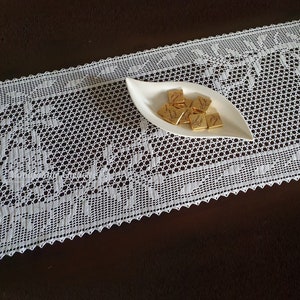 Table runner &quot;Owls&quot;, owl collection, DIY instructions with counted pattern for filet crochet, instant download,