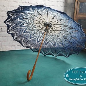 Parasol Josefine, wedding parasol, DIY instructions with crochet pattern for lace crochet, PDF German and English