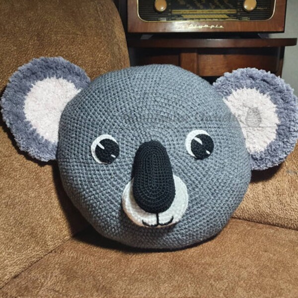 Cushion Koala, DIY crochet pattern, PDF German, instant download