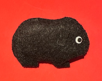 Black guinea pig magnet - guinea pig magnet - gift for guinea pig owners