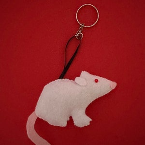 Rat Keyrings- Felt Rat Keyrings - Etsy UK