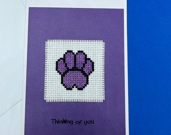 Thinking of you card- pet loss- poorly pet