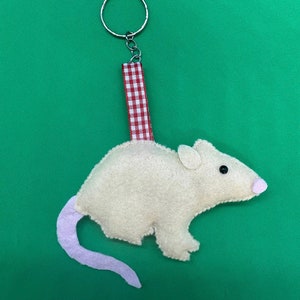 Rat Keyrings- Felt Rat Keyrings - Etsy UK