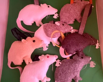 Rat with a ghost -gift for a rat owner