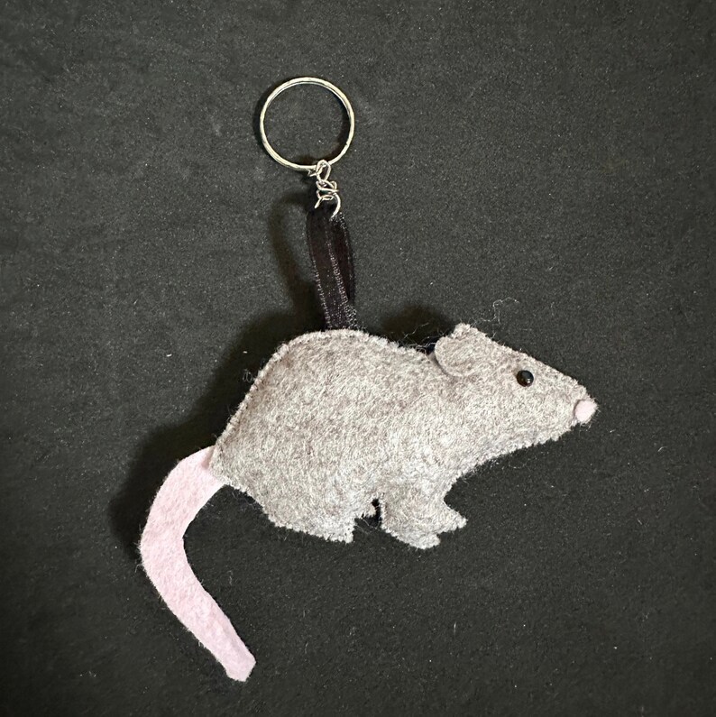 Rat Keyrings- Felt Rat Keyrings - Etsy UK