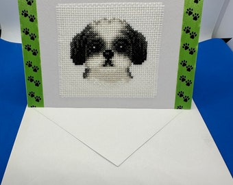 Shih Tzu birthday card