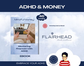 E-Book ADHS | Beherrschbares Adhd | Adhd Information für Erwachsene | Adhd digitale Produkte | organisiert adhd | adhd und Geld | Finanzen zum ausdrucken