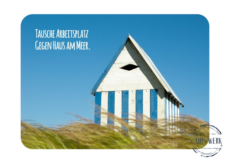 Maritime Postcard House by the Sea