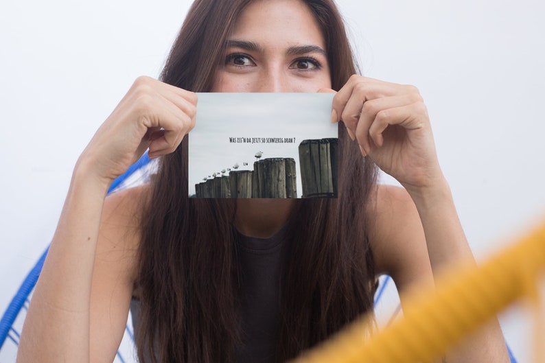 Funny postcard for Corona times with distance rules