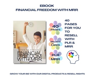 ebook financial freedom | mrr | plr | done for you | digital download | resell as your own | marketing workbook | passive income