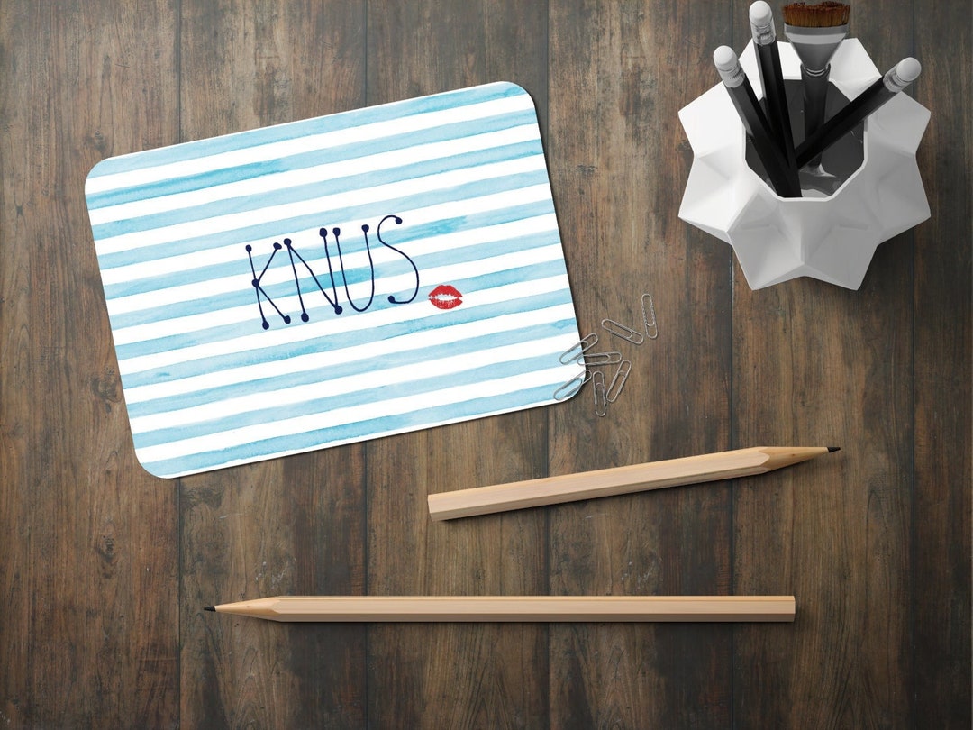 Danish Postcard Card Denmark Knus Hug Card Love Friendship Etsy