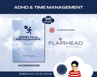 ADHS Arbeitsheft | Ebook Adhd | Adhd Hilfe | Zeitmanagement | adhd für Erwachsene | Neurovielfalt | adhd druckbar | digitaler Download | adhäs