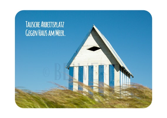Postkarte Haus Am Meer Etsy