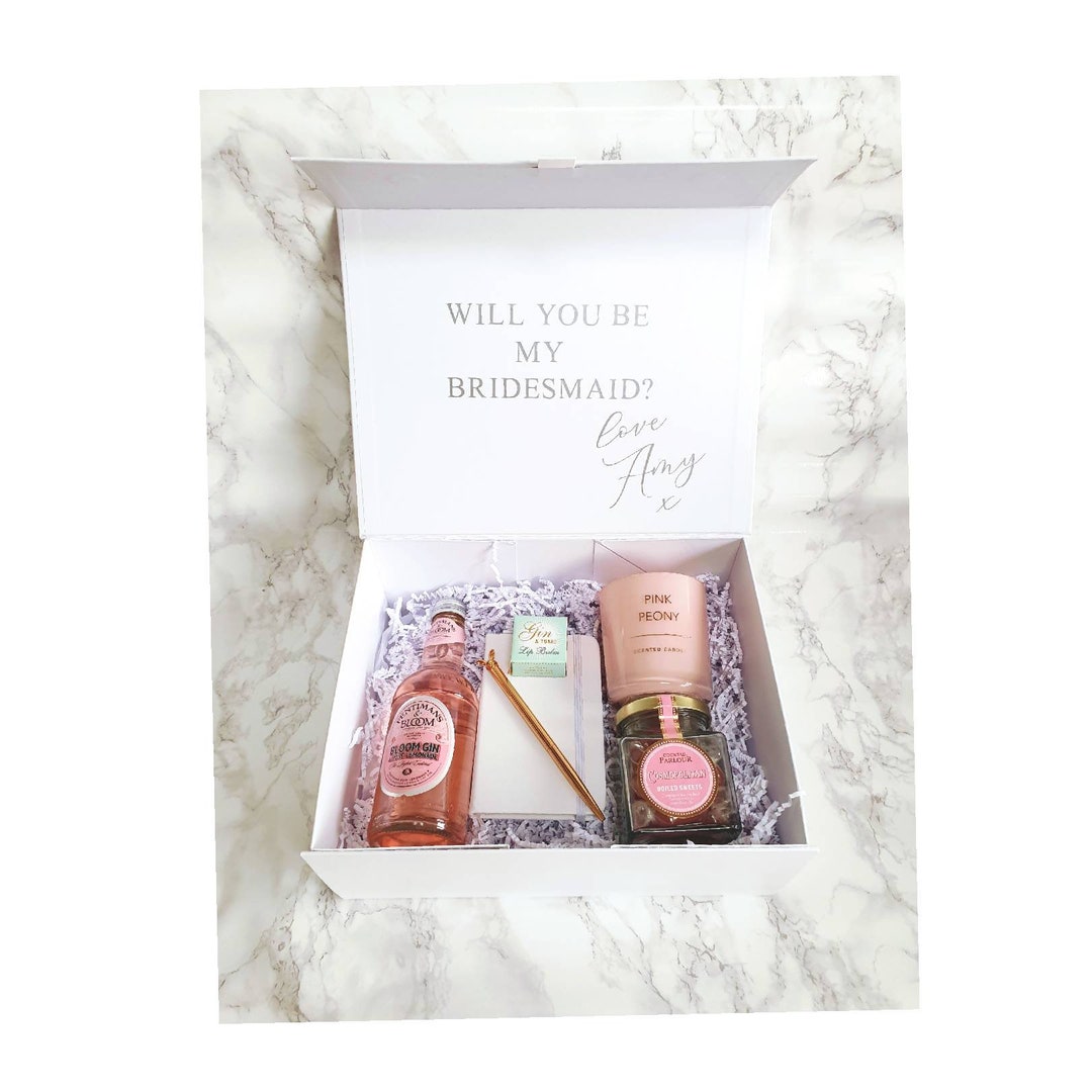 Will You Be My Bridesmaid Box Bridesmaid Proposal Gift Box Etsy — free download