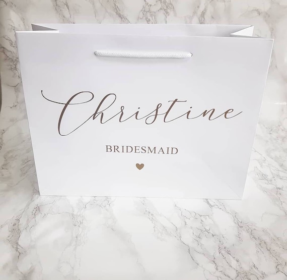 Personalised Bridesmaid Gift Bag Bridesmaid Bag Maid of Etsy Australia