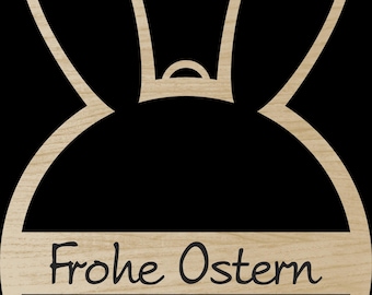 Laserdatei Osteranhänger - Ostern Aufhänger DXF PDF SVG Kranz