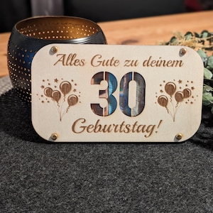 Houten cadeaukaart - Gefeliciteerd! - Gepersonaliseerd cadeau-idee