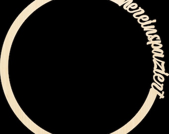 Laserdatei Hereinspaziert Wörterkranz Türschild SVG DXF PDF Türkranz Schnittdatei Plotterdatei Laser Cut Digital Download Laser Deutsch