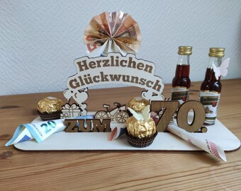 Individuelles Geschenk zum Geburtstag - Set zum selber zusammensetzen mit individueller Zahl und Figur - Personalisiertes Geschenk