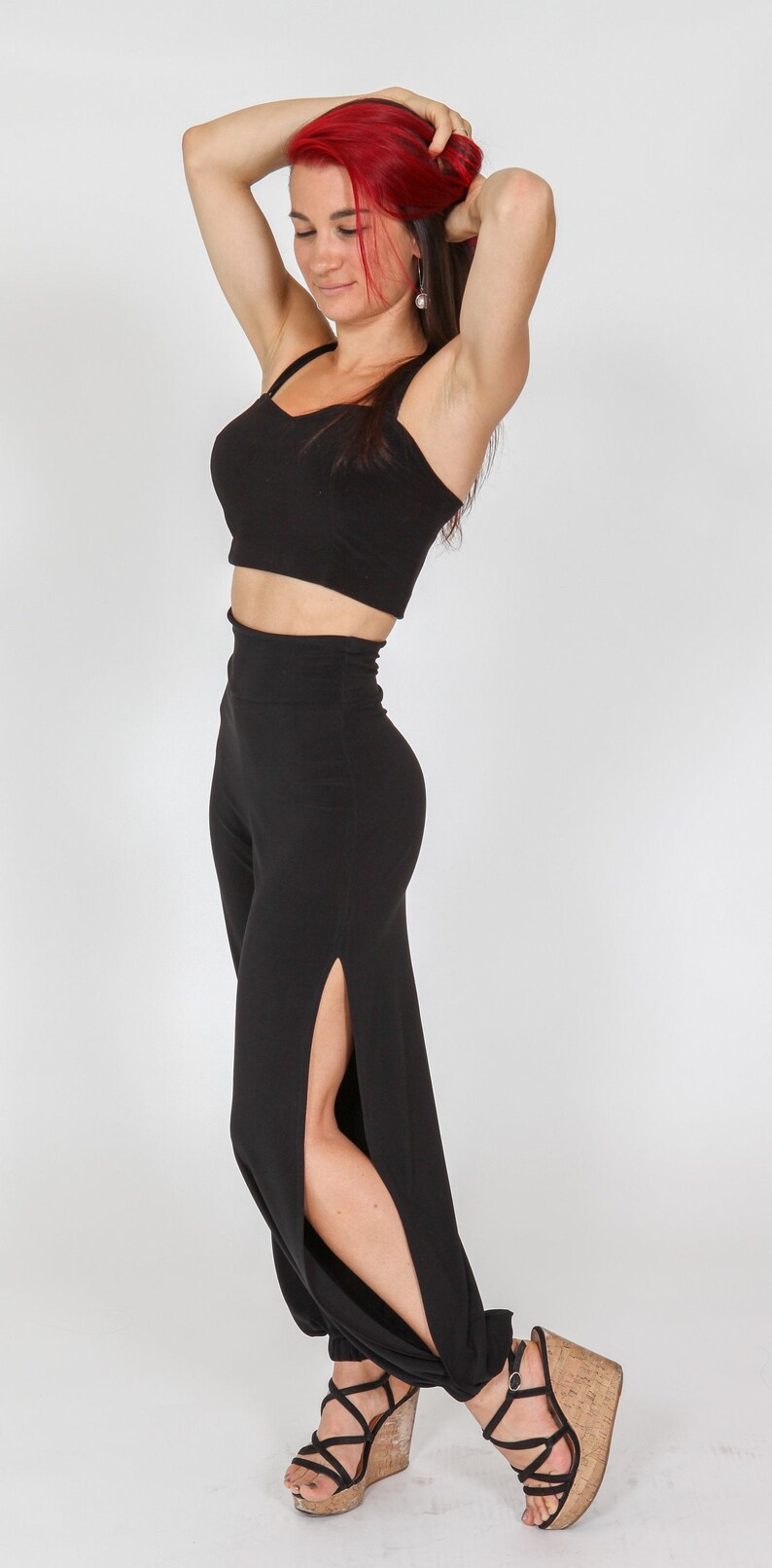 side slit pants for women