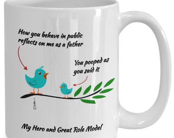 Father's Day Gift, Funny Fathers Day Mug, father's anniversary gift, birthday gift for dad from son, Christmas gift for dad from daughter.