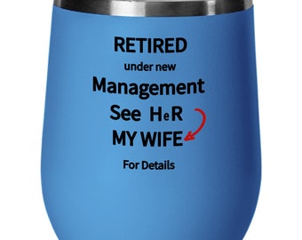 Husband Retirement Wine Glass Gift. Retirement Gifts For Men, Retirement Gift For Grandpa, Retirement Gift Ideas For Him