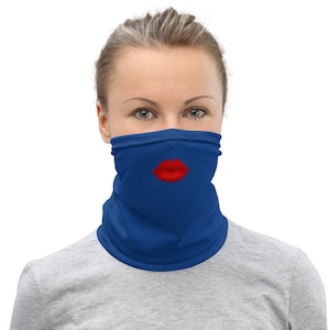 This neck gaiter, face mask, bandana, scarf for women attracts attention of the right kind. Share the love and positive vibes.