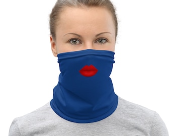 This neck gaiter, face mask, bandana, scarf for women attracts attention of the right kind. Share the love and positive vibes.