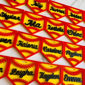 Softball Taschenanhänger