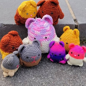 Tiktok Hamster plush amigurumi stuffed animals Hatching hamster, Ready to ship