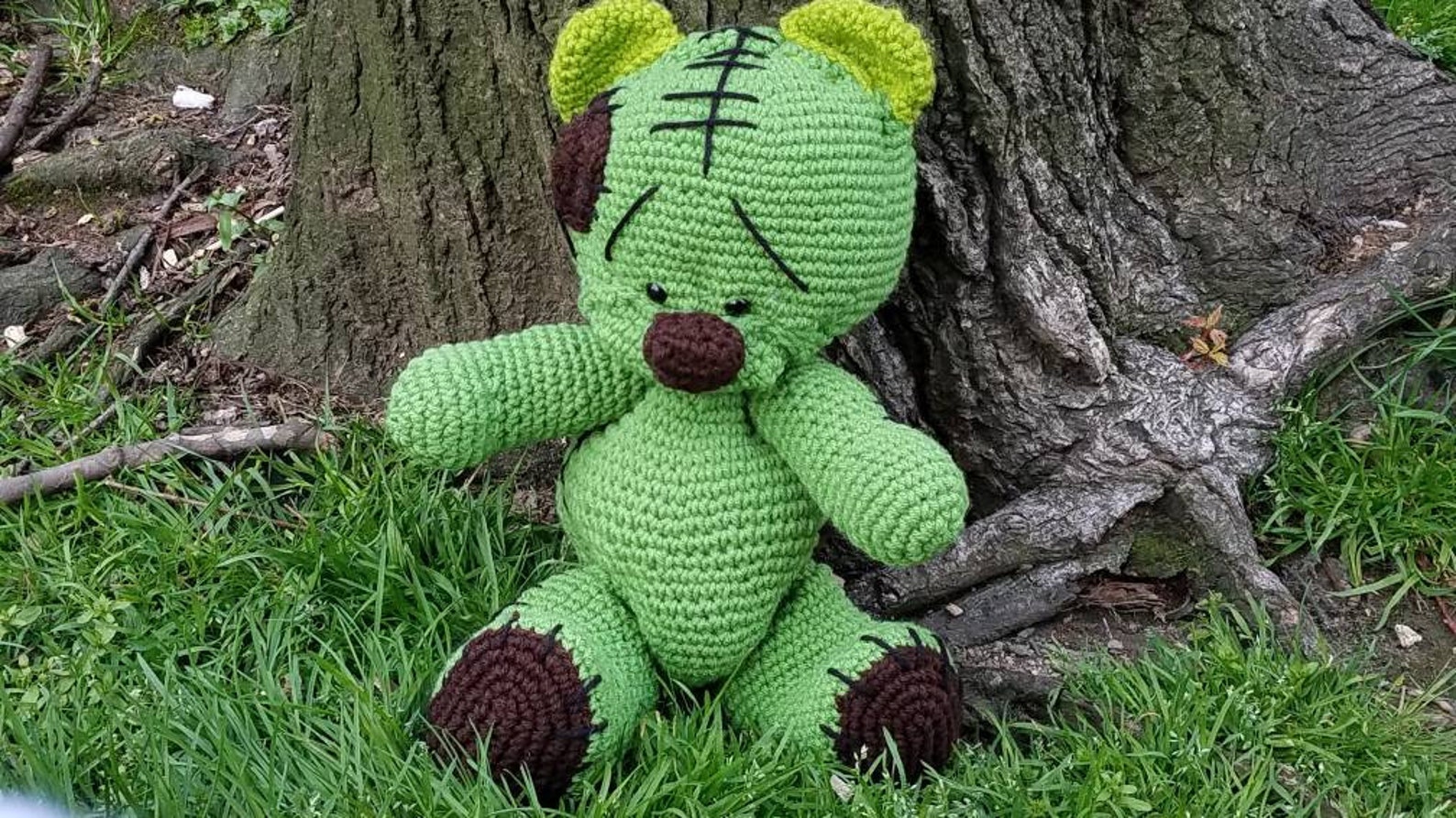 Frankenstein Teddy Bear Stuffed Plush Plush Toy Children's | Etsy