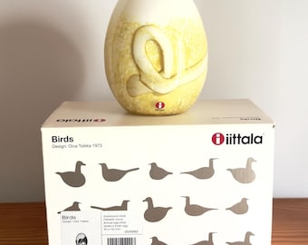 Oiva Toikka Snow Bunting (pulmu) Glass Bird Very Rare Strand