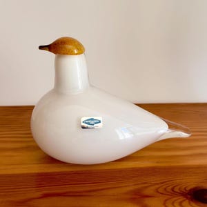 Oiva Toikka Posti Small Homing Pigeon Glass Bird Very Rare 1980s Special Art Glass by Nuutajärvi Finland