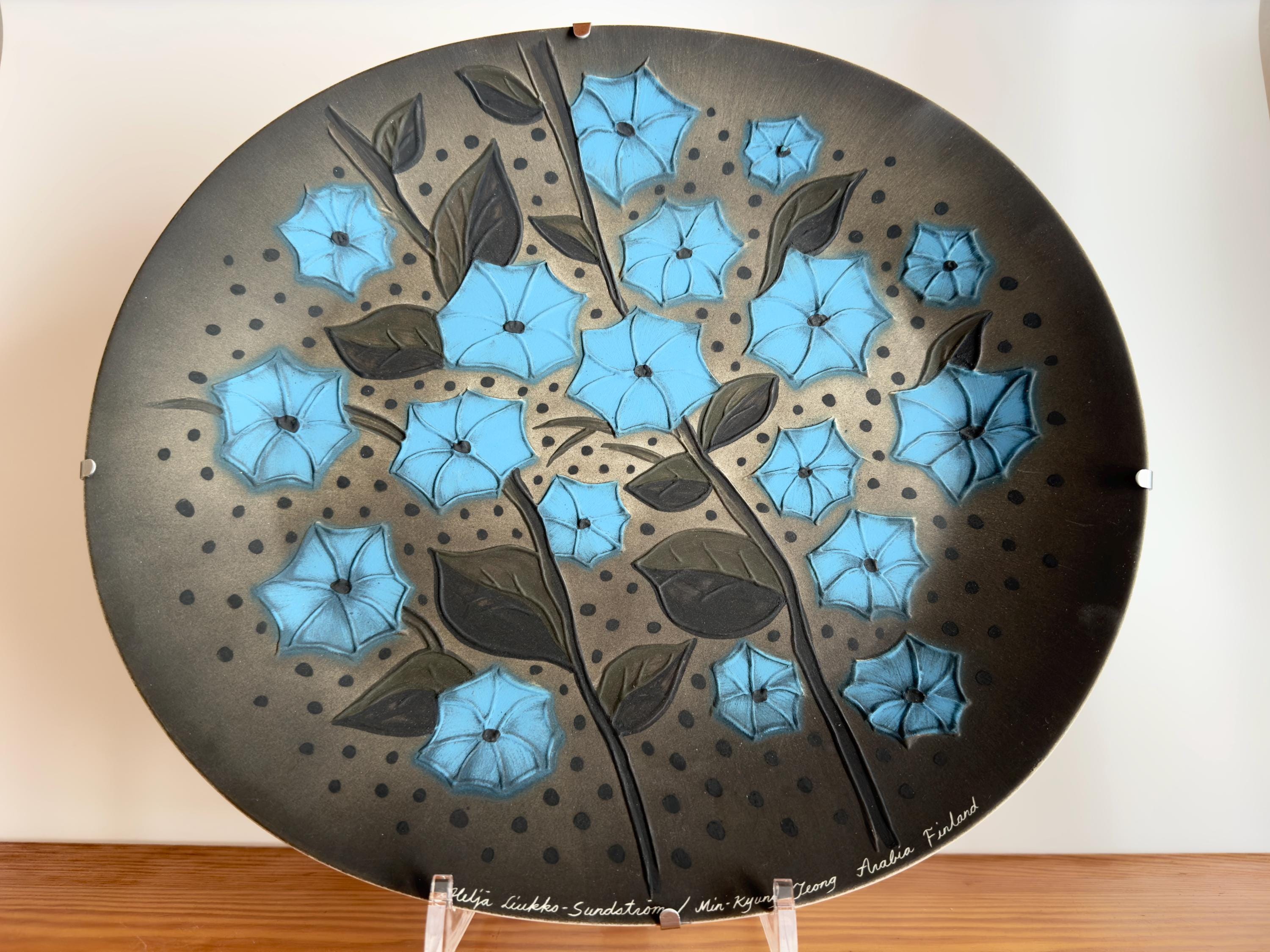 Arabia Finland Life String (elämän Langat) Ceramic Wall Plate Art