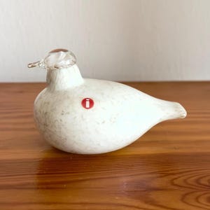 Oiva Toikka Kiiruna Ptarmigan 1980’s Little Vintage Art Glass Bird Nuutajärvi Finland