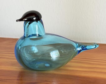 Oiva Toikka Blue Bird (sinisulka) Birds of Passage Glass Bird