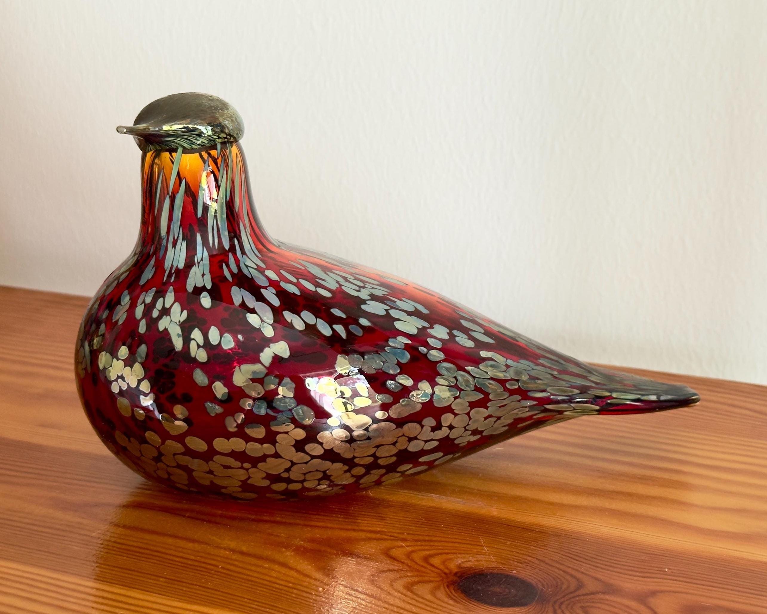  Birds by Toikka 置物 レッド Oiva Toikka Ruby Bird (rubiinilintu) Original Exquisite Ruby Red